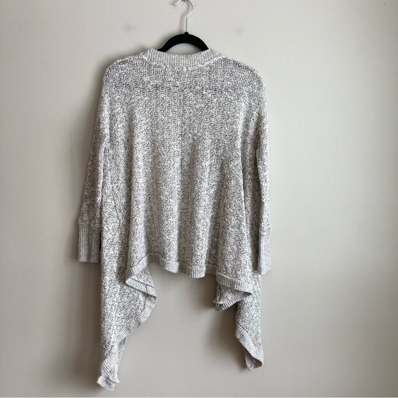 Kimchi Blue Light Gray Open Front Draped Cardigan S - Picture 7 of 11